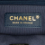Chanel B Chanel Blue Navy Tweed Fabric Small School Memory Top Handle Flap France