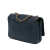 Chanel B Chanel Blue Navy with Black Caviar Leather Leather Small Bicolor Caviar CC Filigree Flap Italy