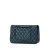 Chanel B Chanel Blue Peacock Caviar Leather Leather Medium Classic Caviar Double Flap France