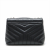 Saint Laurent Loulou Small Chevron Quited Leather 2-Ways Envelope Bag Black