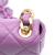 Chanel B Chanel Purple Lambskin Leather Leather Mini Quilted Lambskin Candy Chain Flap Italy