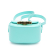 Celine B Celine Blue Turquoise Calf Leather Triomphe AirPods Case with Strap Italy