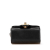 Chanel B Chanel Black Goatskin Leather Mini Chic Pearls Clutch On Chain Italy