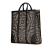 Gucci AB Gucci Brown Beige Coated Canvas Fabric GG Supreme Caleido Vertical Tote Italy