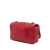 Chanel B Chanel Red Lambskin Leather Leather Medium Perforated Lambskin Punch Flap France