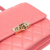 Chanel B Chanel Pink Caviar Leather Leather Quilted Caviar Golden Class Wallet On Chain Italy