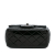 Chanel B Chanel Black Patent Leather Leather Mini Square Classic Patent Single Flap Italy