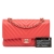 Chanel B Chanel Red Indian Red Lambskin Leather Leather Medium Classic Chevron Lambskin Double Flap France