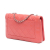 Chanel B Chanel Pink Salmon Calf Leather Crumpled skin Bi Quilted Vintage Full Flap France