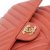Chanel Orange Medium Classic Chevron Lambskin Double Flap France