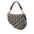 Christian Dior B Dior Blue Navy Canvas Fabric Mini Oblique Saddle Bag Italy