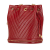 Chanel B Chanel Red Lambskin Leather Leather Paris Cosmopolite Medium Chevron Lambskin Bucket Bag Italy