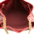 Chanel B Chanel Red Lambskin Leather Leather Paris Cosmopolite Medium Chevron Lambskin Bucket Bag Italy