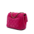 Chanel Pink Mini Square Classic Velvet Pearl Crush Single Flap Italy