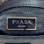 Prada B Prada Black Nylon Fabric Tartan Saffiano Trimmed Tessuto Satchel Italy