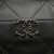 Chanel B Chanel Black Calf Leather Quilted skin Chain Flat Shoulder Bag Italy