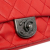 Chanel B Chanel Red Goatskin Leather Small Quilted Double Carry Waist Chain Flap Italy
