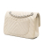 Chanel B Chanel White Off White Lambskin Leather Leather Small Classic Chevron Lambskin Double Flap France