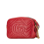 Gucci B Gucci Red Calf Leather Mini GG Marmont Matelasse Crossbody Italy