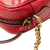 Gucci B Gucci Red Calf Leather Mini GG Marmont Matelasse Crossbody Italy