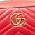Gucci B Gucci Red Calf Leather Mini GG Marmont Matelasse Crossbody Italy