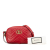Gucci B Gucci Red Calf Leather Mini GG Marmont Matelasse Crossbody Italy