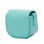 Celine B Celine Blue Turquoise Calf Leather Triomphe AirPods Case with Strap Italy