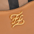 Fendi B Fendi Brown Calf Leather skin Vitello King Nubuck Pequin Karligraphy Pocket Shoulder Bag Italy
