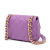 Chanel B Chanel Purple Lambskin Leather Leather Mini Quilted Lambskin Candy Chain Flap Italy