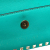 Valentino B Valentino Blue Turquoise Nappa Leather Leather Nappa Rockstud Bangle Clutch Italy