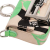 Fendi AB Fendi Brown Beige with Green Satin Fabric Nano Charm Baguette Italy