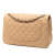 Chanel B Chanel Brown Beige Lambskin Leather Leather Jumbo Classic Lambskin Double Flap Italy