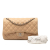 Chanel B Chanel Brown Beige Lambskin Leather Leather Jumbo Classic Lambskin Double Flap Italy