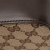 Gucci AB Gucci Brown Beige Coated Canvas Fabric Mini GG Supreme Moon Side Web Shoulder Bag Italy