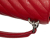 Saint Laurent B Saint Laurent Red Sheepskin Leather Leather Medium Quilted Chevron Sheepskin College Satchel Italy
