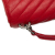 Saint Laurent B Saint Laurent Red Sheepskin Leather Leather Medium Quilted Chevron Sheepskin College Satchel Italy