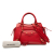 Balenciaga AB Balenciaga Red Calf Leather Small Grained skin Motocross Neo Classic City Satchel Italy