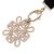 Chanel AB Chanel Gold Gold Plated Metal Rhinestones Embellished Snowflake Pendant Necklace Italy
