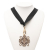 Chanel AB Chanel Gold Gold Plated Metal Rhinestones Embellished Snowflake Pendant Necklace Italy