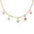 Louis Vuitton AB Louis Vuitton Gold Gold Plated Metal Charmy Pearl Necklace Italy