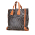 Goyard AB Goyard Black with Brown Coated Canvas Fabric Goyardine Voltaire France