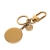 Louis Vuitton B Louis Vuitton Gold with Pink Gold Plated Metal and Resin LV Circle Key Holder and Bag Charm Italy