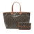 Goyard AB Goyard Black Coated Canvas Fabric Goyardine Saint Louis PM France
