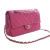 Chanel B Chanel Pink Hot Pink Lambskin Leather Leather Medium Classic Lambskin Double Flap France