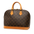 Louis Vuitton B Louis Vuitton Brown Monogram Canvas Fabric Monogram Alma PM France