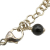 Chanel B Chanel Gold with Black Gold Plated Metal CC Faux Pearl Rhinestones Bracelet France