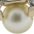 Chanel B Chanel Gold Gold Plated Metal CC Faux Pearl Clover Cuff Bracelet Italy