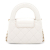 Chanel AB Chanel White Calf Leather Nano Aged skin Kelly Shopper Bag France