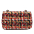 Chanel B Chanel Orange with Multi Tweed Fabric Mini Rectangular Classic Single Flap France