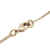 Chanel AB Chanel Gold with Pink Gold Plated Metal CC Rhinestone Pendant Necklace Italy